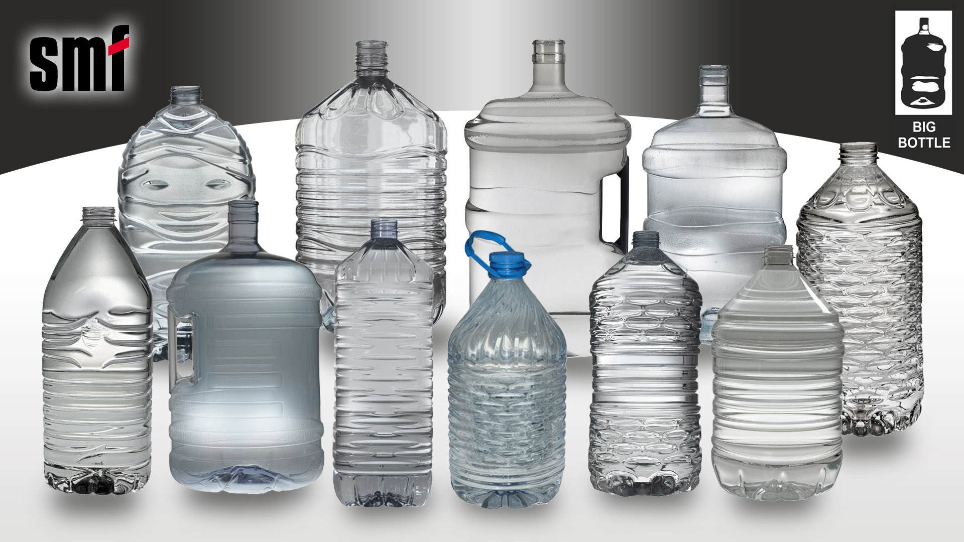 Garrafas PET grandes 3L-20L
