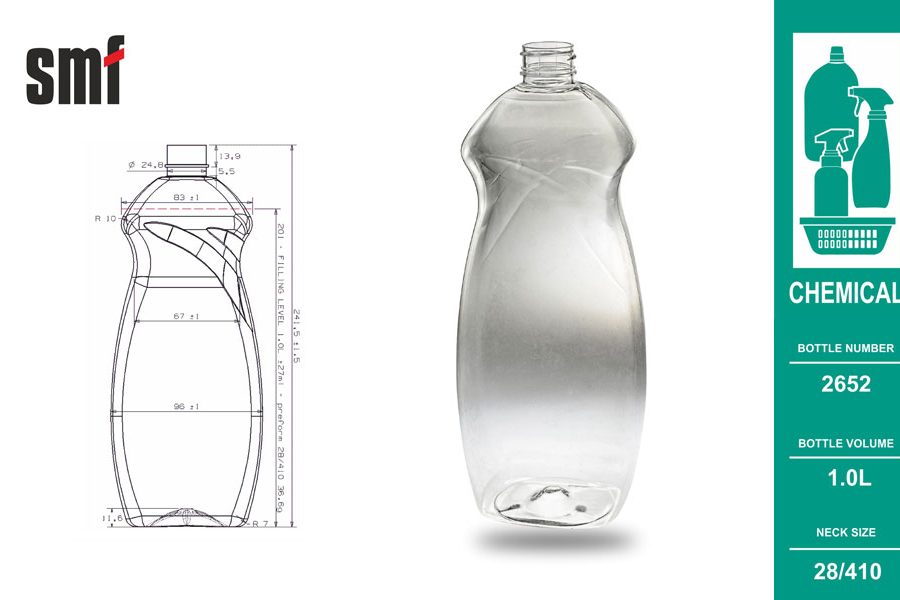 Chemical bottle No. 2652, volume 1.0l