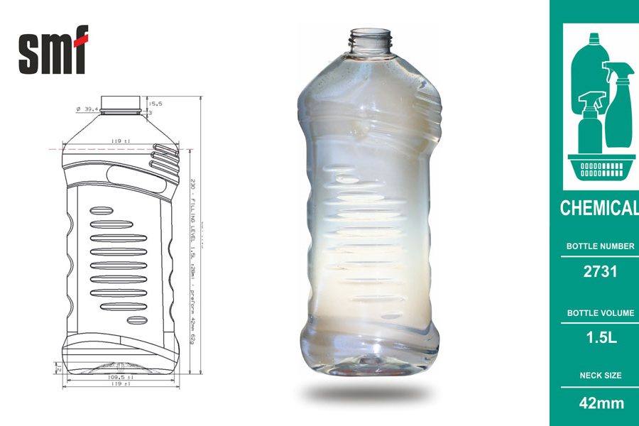 Chemical bottle No. 2731, volume 1.5l
