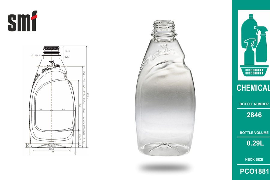 Chemical bottle No. 2846, volume 0.29l
