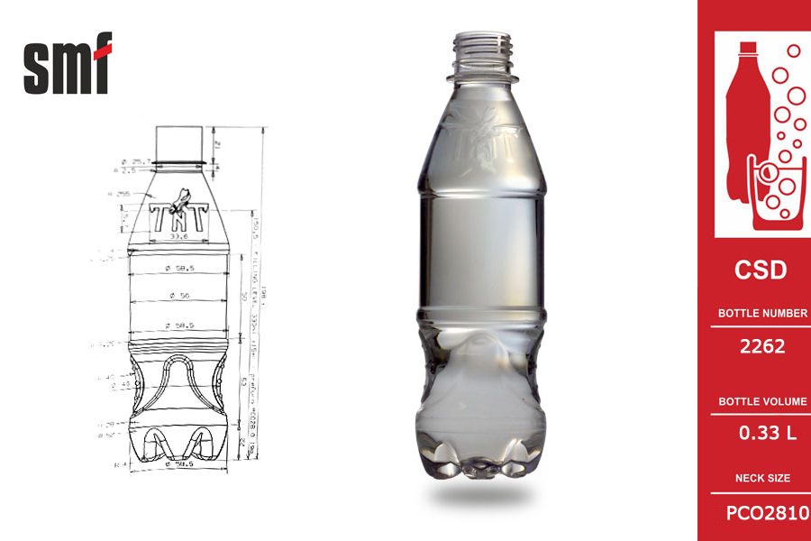 Carbonated Drink Bottle No. 2262, volume 0.33l