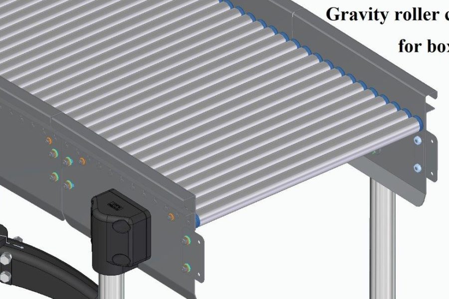 Gravity roller conveyor