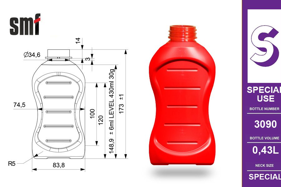 HOT FILL Special use No. 3090, volume 0.43l